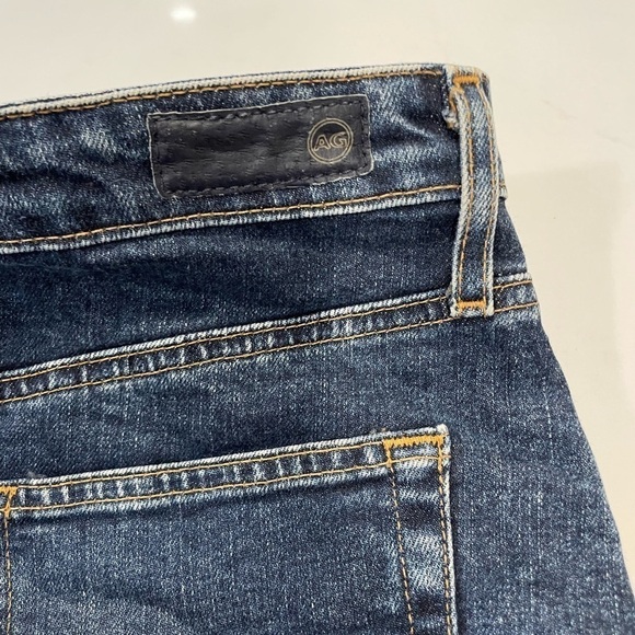 AG Adriano Goldschmied Skirt Denim 27 A Line Jean Dark Y2K Blue - Picture 8 of 14